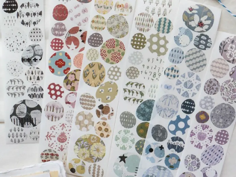 Pre-Order Lin Chia Ning Kiss-Cut Washi Tape - Gobblestone