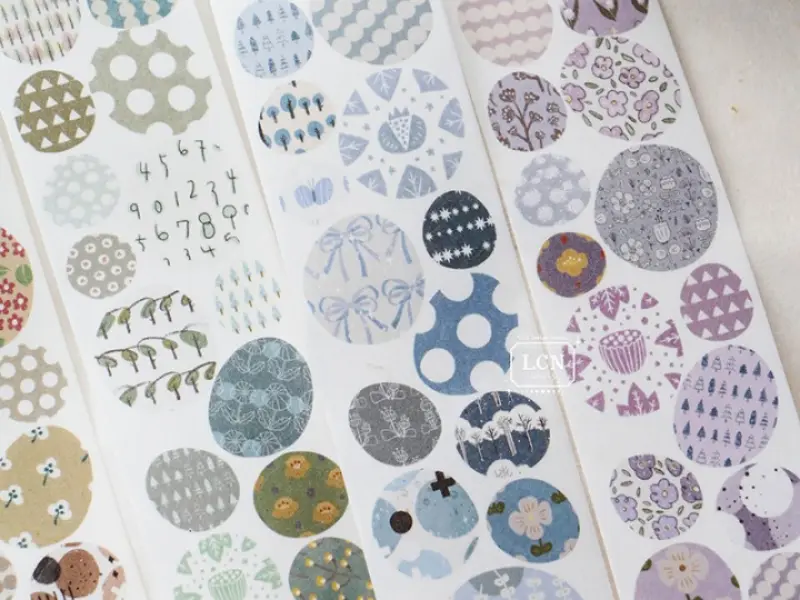 Pre-Order Lin Chia Ning Kiss-Cut Washi Tape - Gobblestone