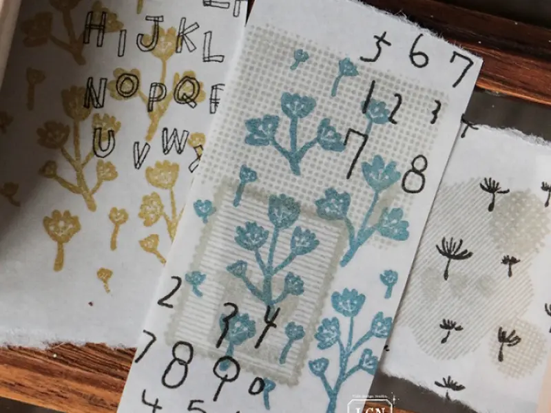Lin Chia Ning Wooden Rubber Stamp - Gypsophila