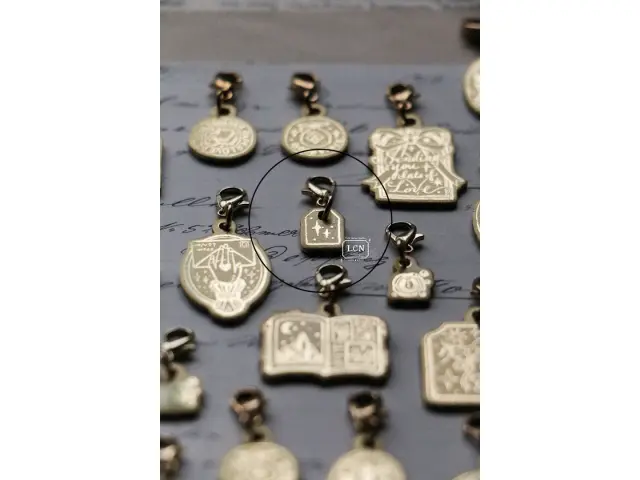 LCN Brass Charm - Mini Tag