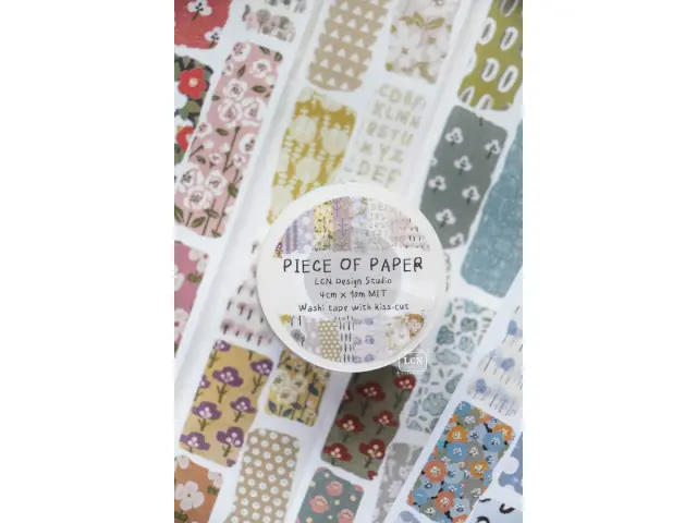 Pre-Order Lin Chia Ning Kiss-Cut Washi Tape - Piece Of Paper
