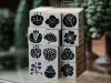 Lin Chia Ning Wooden Rubber Stamp Set - Wagashi Flowers
