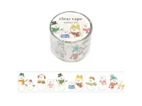 Mindwave Clear PET Tape Hokkori Life - Snowmen