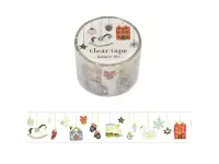 Mindwave Clear PET Tape Hokkori Life - Holiday Ornaments