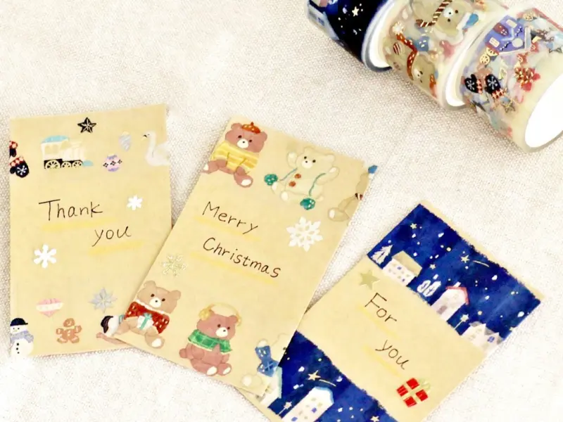 Mindwave Clear PET Tape Hokkori Life - Winter Bears