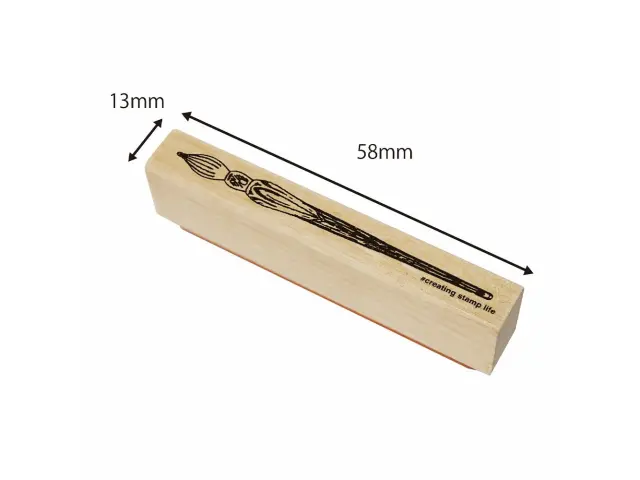 Kodomo no Kao Wooden Rubber Stamp - Glass Pen
