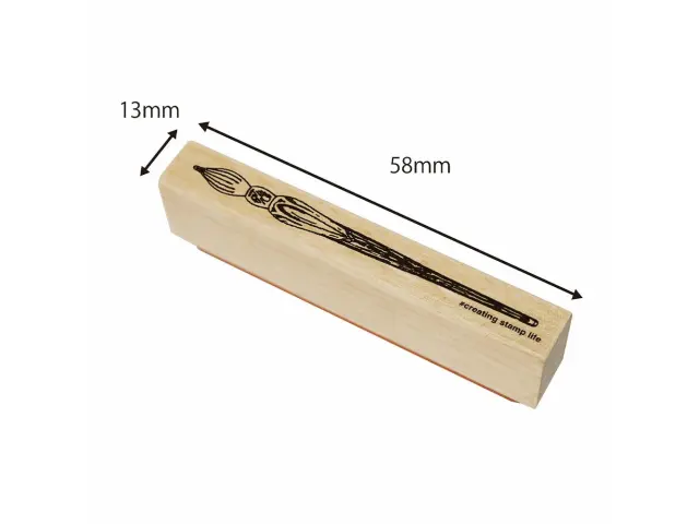 Kodomo no Kao Wooden Rubber Stamp - Glass Pen