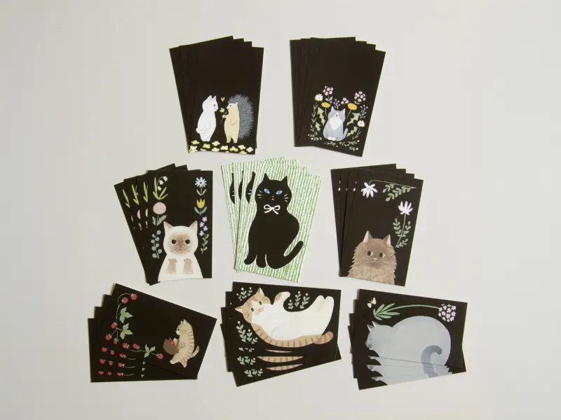 4Legs Notecard Set - Black Cat