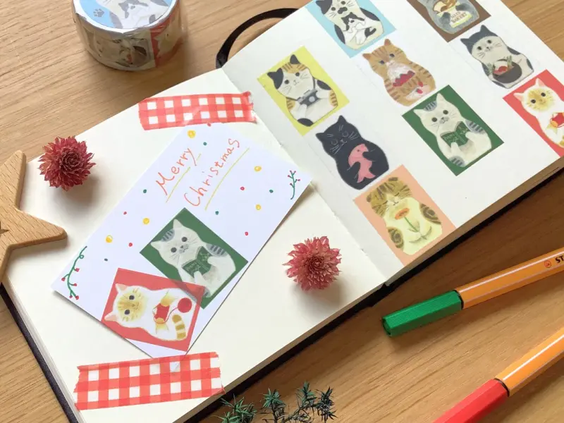 4Legs Washi Tape With Cats - C