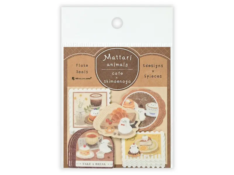 NB Co. Sticker Flakes Mattari Animals - Cafe x Shimaenaga