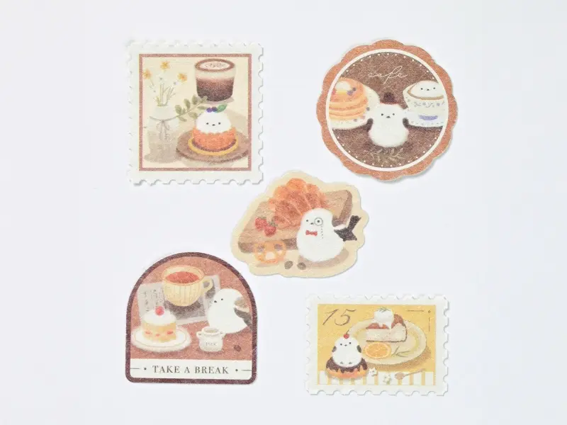 NB Co. Sticker Flakes Mattari Animals - Cafe x Shimaenaga