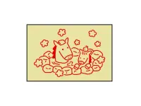 Kodomo no Kao 2026 Horse Wooden Rubber Stamp - Hot Springs