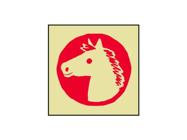 Kodomo no Kao 2026 Horse Wooden Rubber Stamp - Horse 3