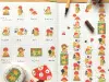 4Legs Washi Tape - Mushroom Cat 2
