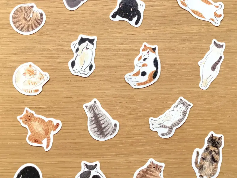 4Legs Flake Sticker Set - I Like Cats