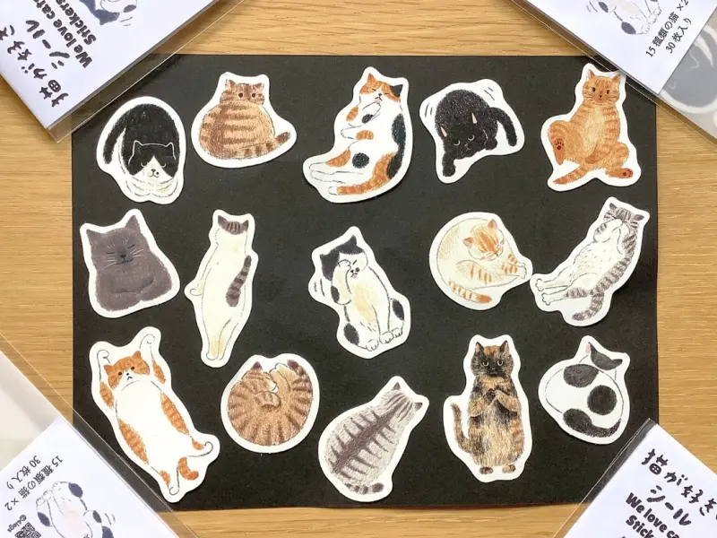 4Legs Flake Sticker Set - I Like Cats