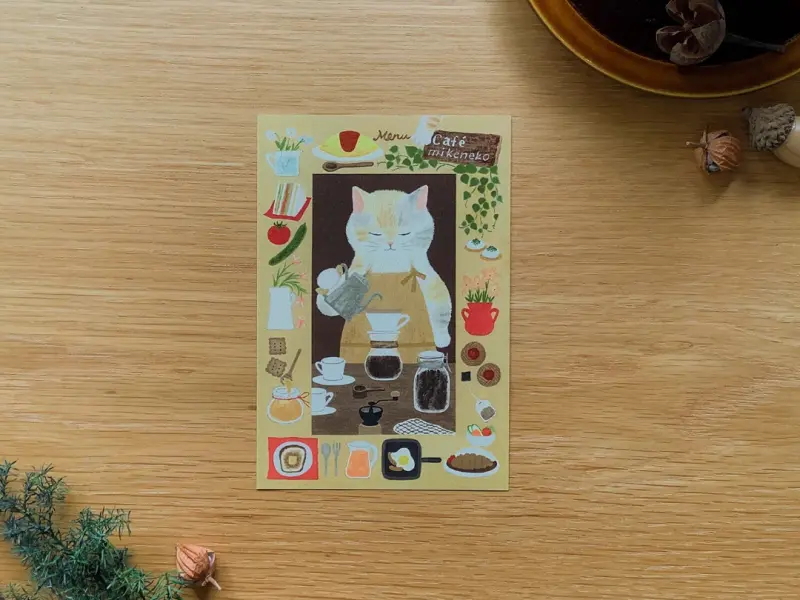 4Legs Postcard - Cat Cafe