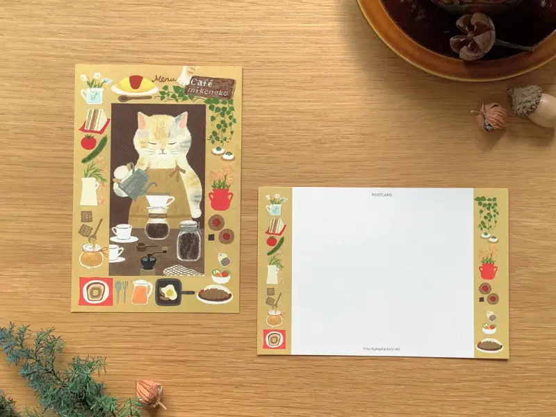 4Legs Postcard - Cat Cafe