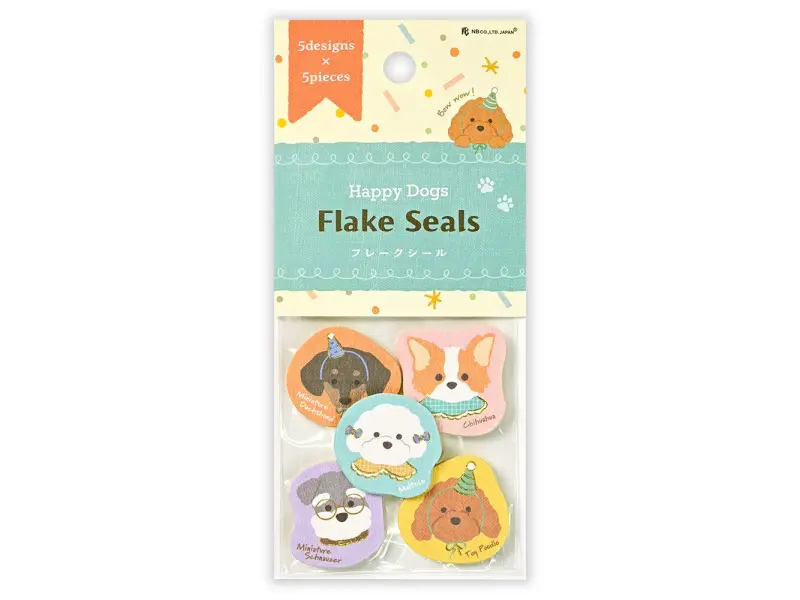 NB Co. Sticker Flakes - Happy Dogs