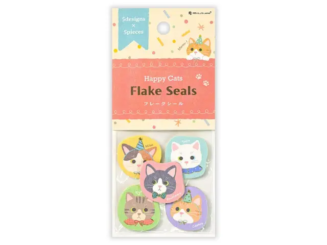 NB Co. Sticker Flakes - Happy Cats
