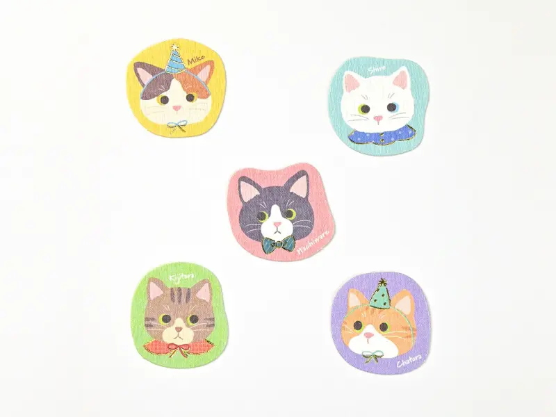 NB Co. Sticker Flakes - Happy Cats