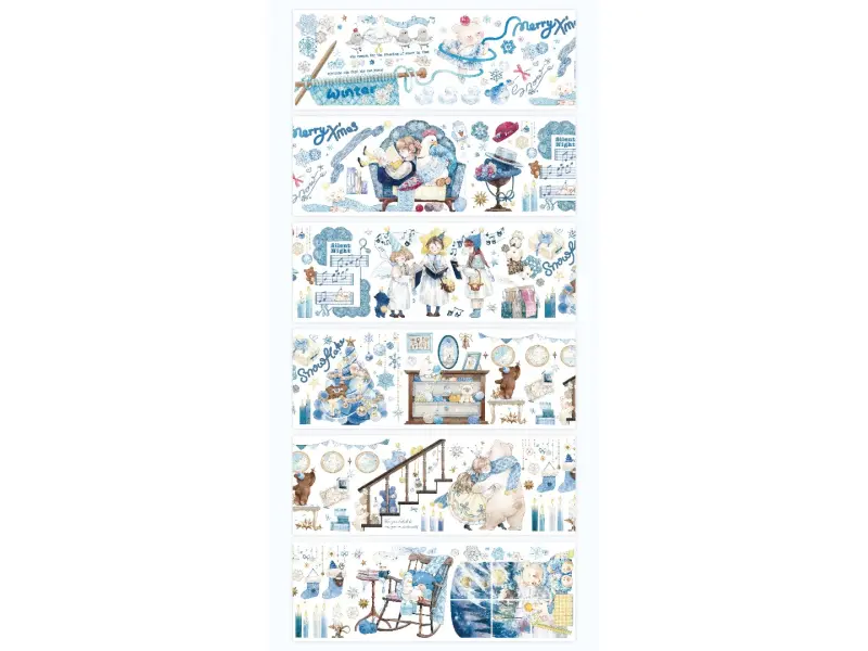 Benchu Studio Washi Tape Sample - Warm WInter Day