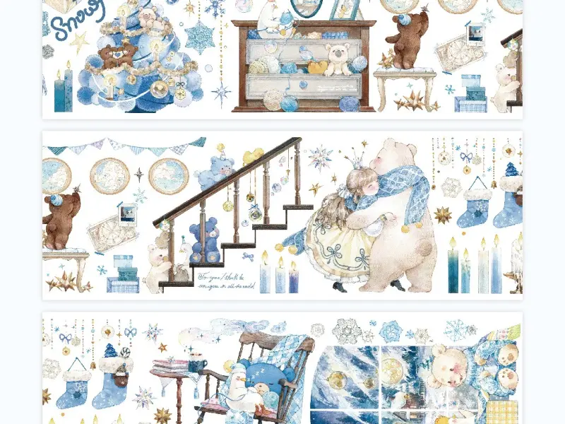 Benchu Studio Washi Tape Sample - Warm WInter Day