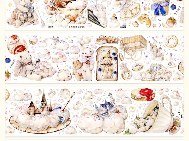Reco Studio Washi Tape Sample - Toy Bear’s Sweet Castle