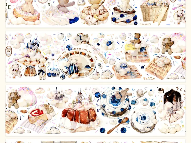 Reco Studio Washi Tape Sample - Toy Bear’s Sweet Castle