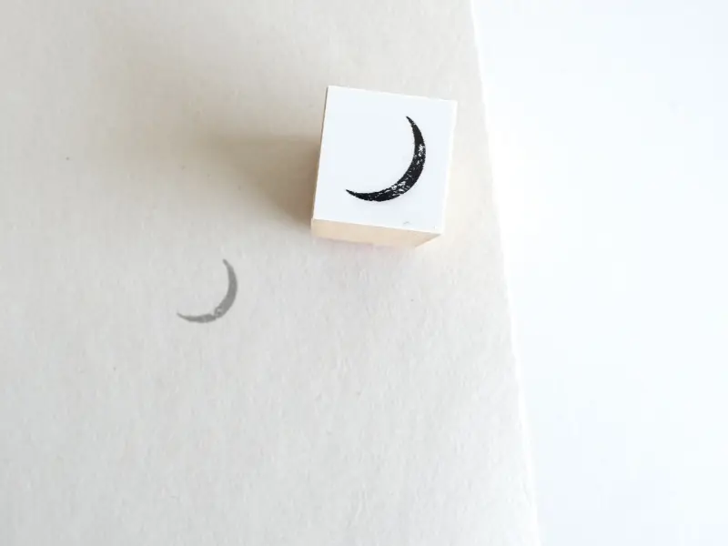 Yohaku Rubber Stamp S-121 - Mikazuki