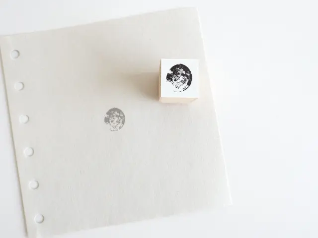 Yohaku Rubber Stamp S-119 - Tsuki 1