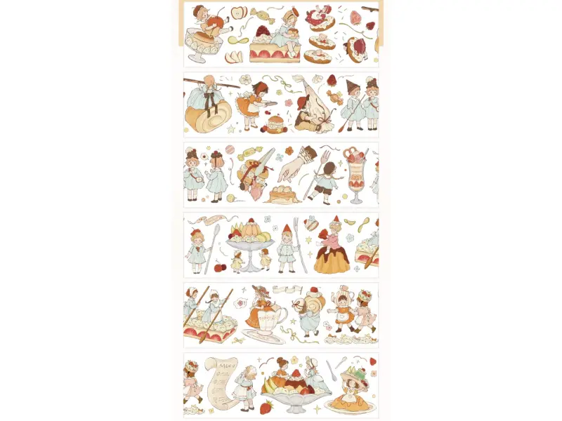 Shine PET Tape Sample - Caramel Squad