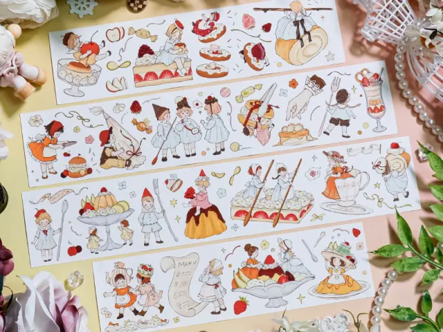 Shine PET Tape Sample - Caramel Squad