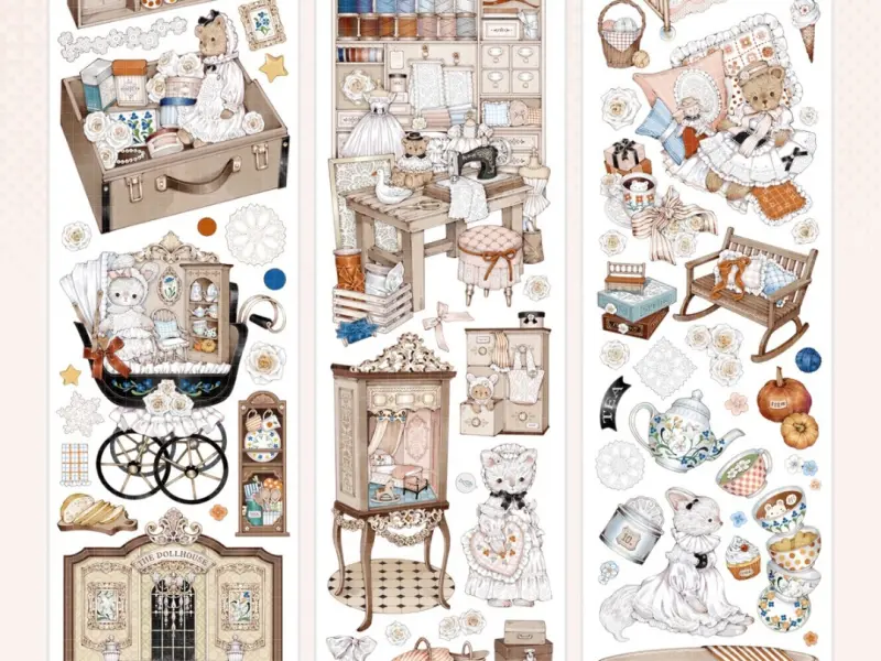 Shine Washi Tape Sample - Canelé Dollhouse