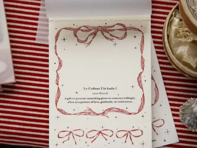 OURS Letterpress Book - Ribbon Frame