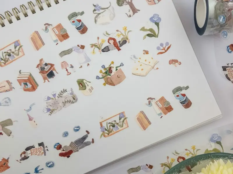 Ivy Snow Kiss-Cut PET Tape - On The Desk