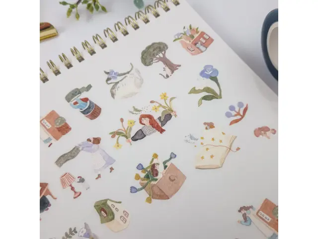 Ivy Snow Kiss-Cut PET Tape - On The Desk