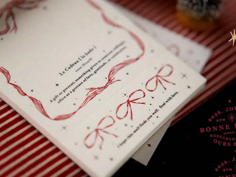 OURS Letterpress Book - Ribbon Frame