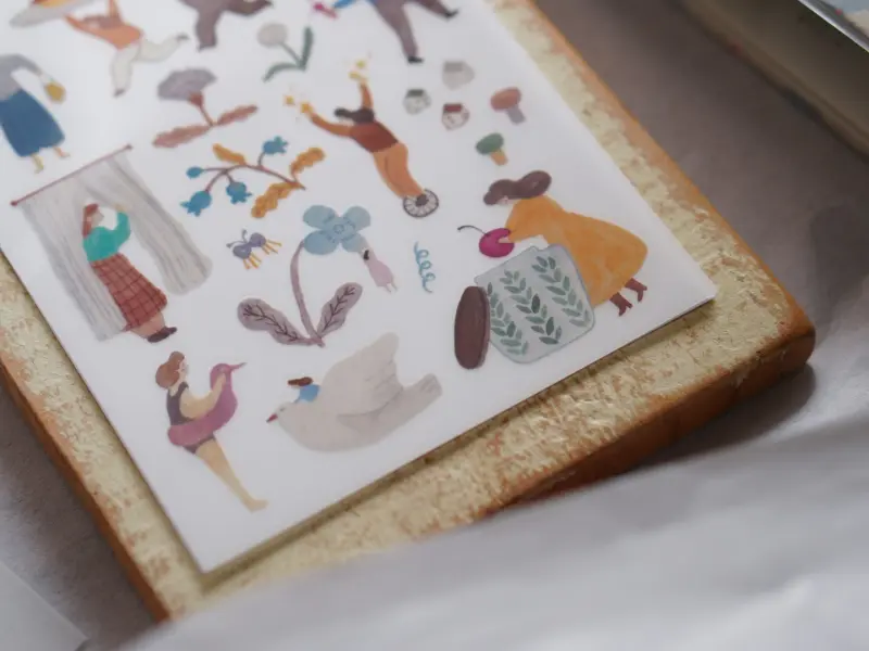 Ivy Snow Rub-On Stickers - A Lovely Day