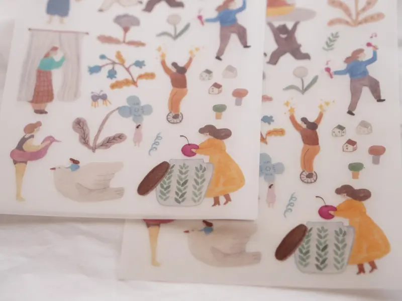 Ivy Snow Rub-On Stickers - A Lovely Day