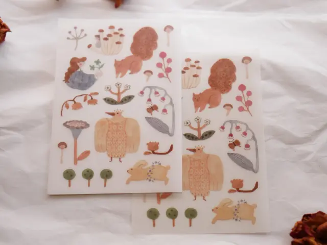 Ivy Snow Rub-On Stickers - Blooming