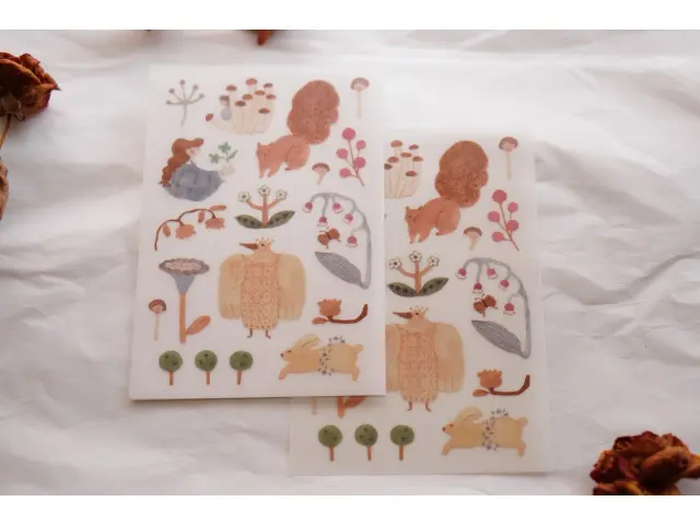 Ivy Snow Rub-On Stickers - Blooming