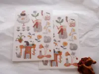 Ivy Snow Rub-On Stickers - Indigo