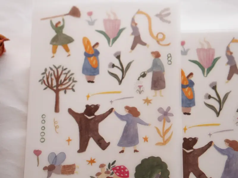 Ivy Snow Rub-On Stickers - Daydream