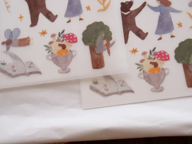 Ivy Snow Rub-On Stickers - Daydream