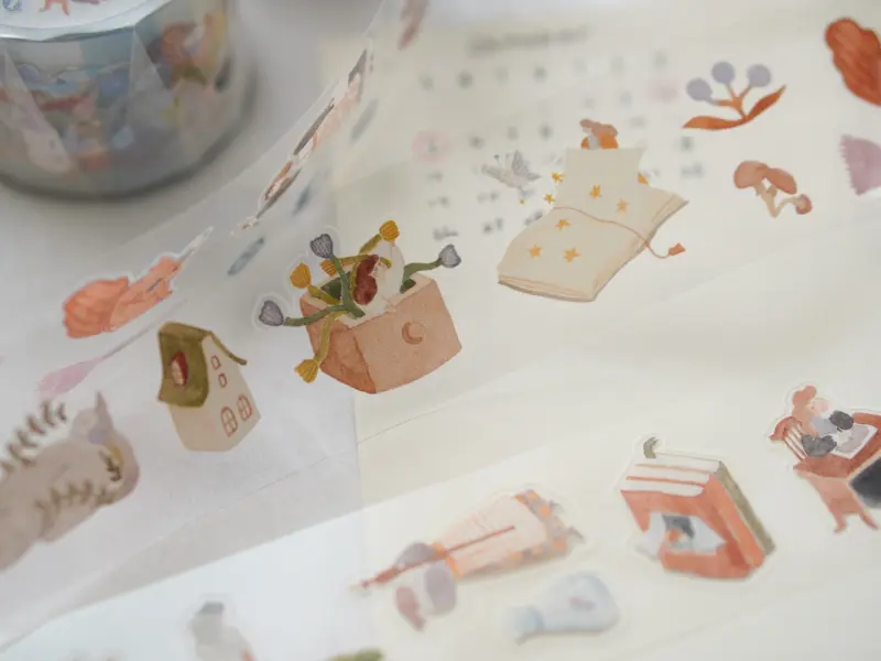 Ivy Snow Kiss-Cut PET Tape - On The Desk