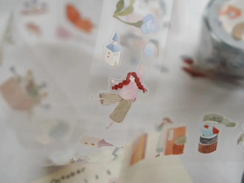 Ivy Snow Kiss-Cut PET Tape - On The Desk