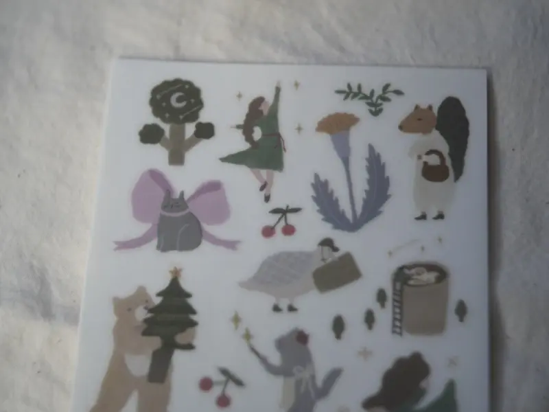 Ivy Snow Rub-On Stickers - Dance In The Forest
