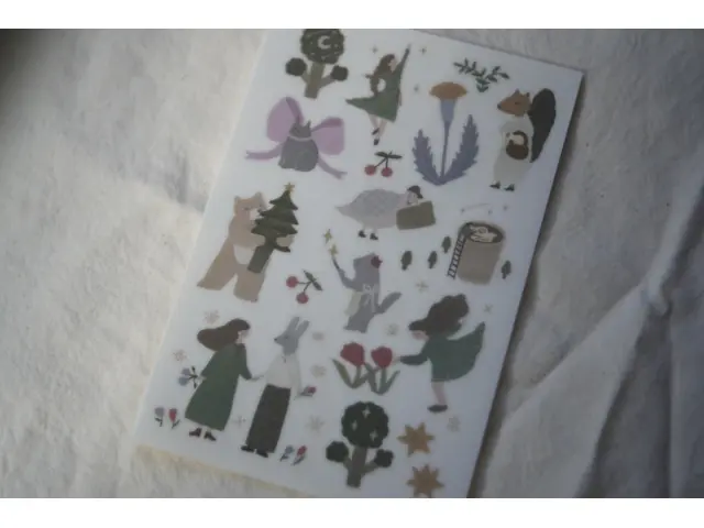 Ivy Snow Rub-On Stickers - Dance In The Forest