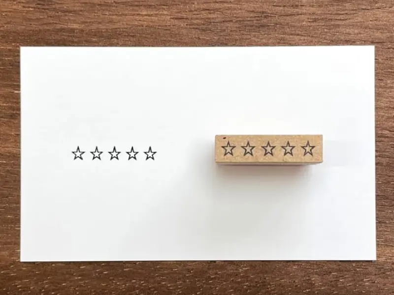 Stamp Marche Rubber Stamp - Five Stars